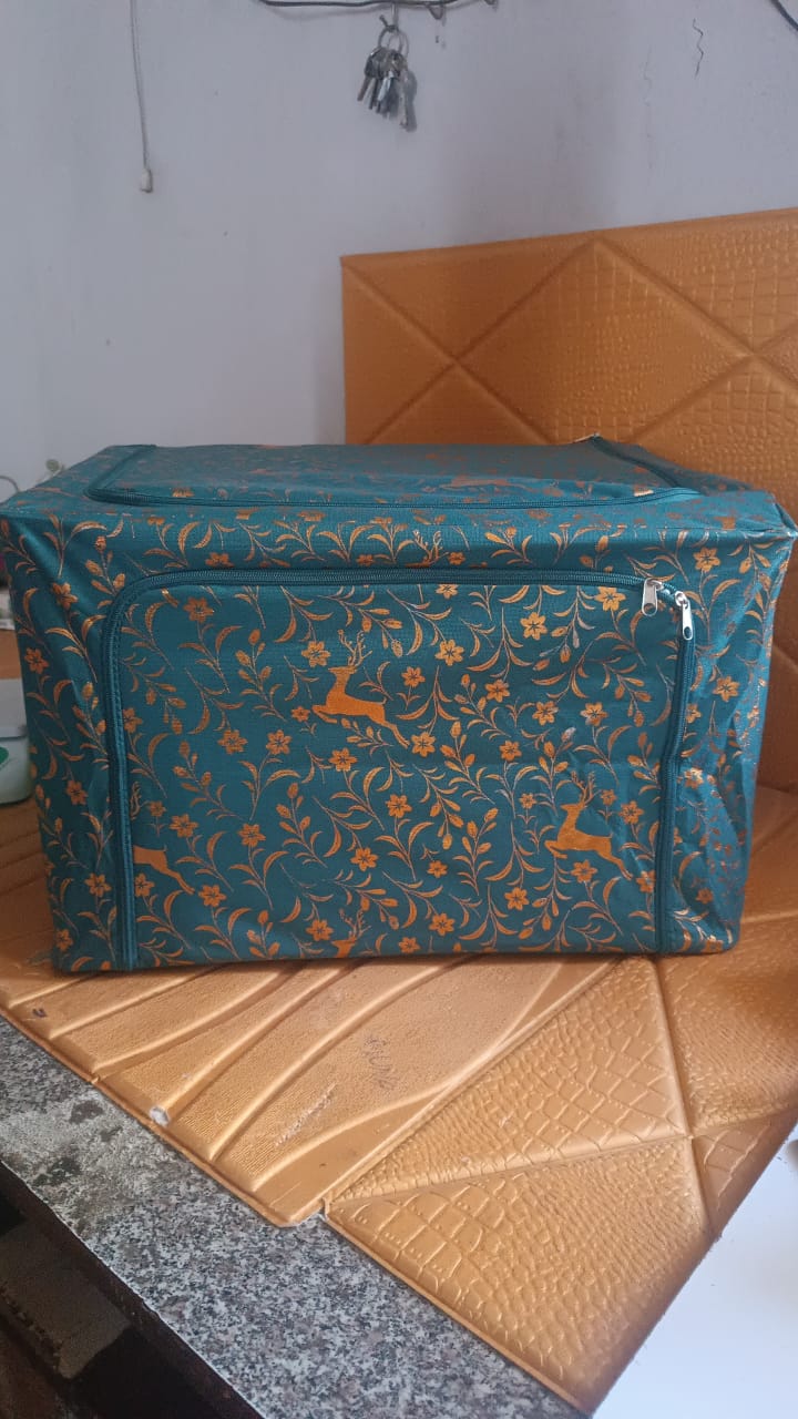 Zippered Closet Storage Box with Lid, With Window (50×40 Cm / 1 Pc) Zippered Closet Storage Box with Lid, With Window (50×40 Cm / 1 Pc)